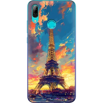 Силиконовый Чехол с Картинкой для Huawei P Smart 2019 Принт (Париж, Эйфелева Башня) (35788-ysm038)