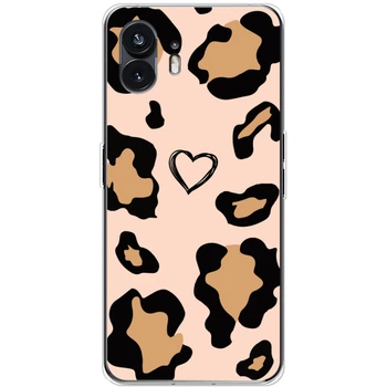 Силиконовый Чехол с Картинкой для Nothing Phone (2) Принт (Леопардовый, leo) (56038-ysm034)