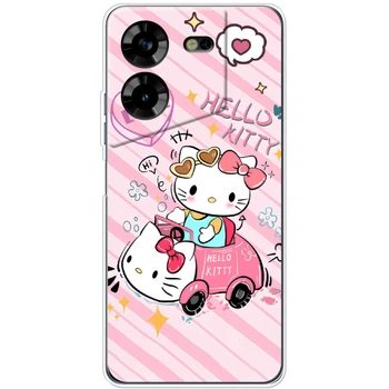 Силіконовий Чохол з Картинкою для Tecno Pova 5 Принт (Хелло Кітті, Hello Kitty) (48113-ysm032)