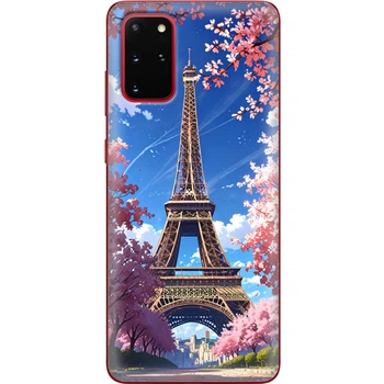 Силиконовый Чехол с Картинкой для Samsung Galaxy S20 Plus (G985) Принт (Париж, Эйфелева Башня) (38874-ysm036)
