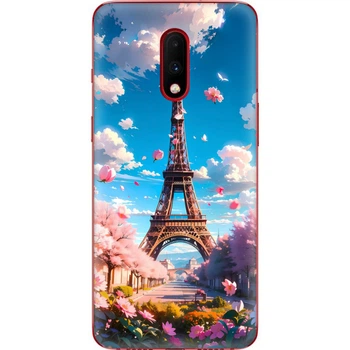 Силиконовый Чехол с Картинкой для OnePlus 7 Принт (Париж, Эйфелева Башня) (37256-ysm035)