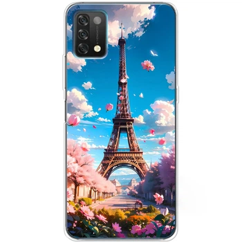 Силиконовый Чехол с Картинкой для Umidigi A11 Принт (Париж, Эйфелева Башня) (56084-ysm035)