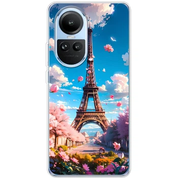 Силіконовий Чохол з Картинкою для OPPO Reno 10 Принт (Париж, Ейфелева Вежа) (48877-ysm035)