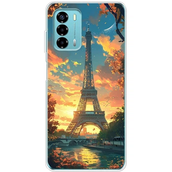 Силиконовый Чехол с Картинкой для ZTE Blade V40 Vita Принт (Париж, Эйфелева Башня) (45391-ysm037)
