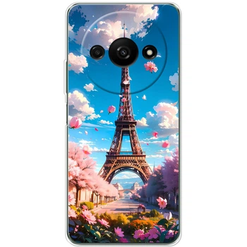 Силиконовый Чехол с Картинкой для Xiaomi Redmi A3 Принт (Париж, Эйфелева Башня) (55749-ysm035)