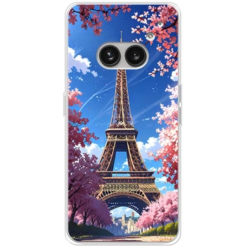 Силиконовый Чехол с Картинкой для Nothing Phone (2a) Принт (Париж, Эйфелева Башня) (56079-ysm036)