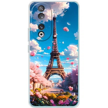 Силиконовый Чехол с Картинкой для Huawei Honor 90 Принт (Париж, Эйфелева Башня) (56568-ysm035)