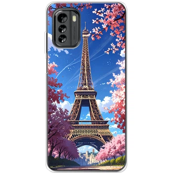 Силиконовый Чехол с Картинкой для Nokia G60 Принт (Париж, Эйфелева Башня) (45952-ysm036)