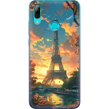 Силиконовый Чехол с Картинкой для Huawei P Smart 2019 Принт (Париж, Эйфелева Башня) (35788-ysm037)