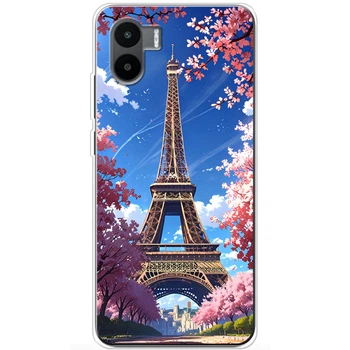 Силиконовый Чехол с Картинкой для Xiaomi Redmi A2 Принт (Париж, Эйфелева Башня) (46494-ysm036)