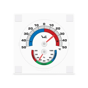 Термометр гигрометр (термогигрометр) -50 °C до +50 °C влажность 0...100 высота 9 см