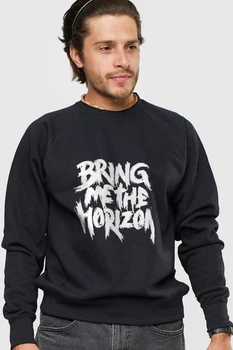 Світшот YAPPI чоловічий чорний "Bring me the horizon" S Чорний (MSWB1517)