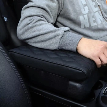 Накладка на підлокітник універсальний на авто чорна розмір 34х21х4см