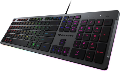 Klawiatura przewodowa Cougar Vantar S RGB USB Black (CGR-WRXMI-VSB)