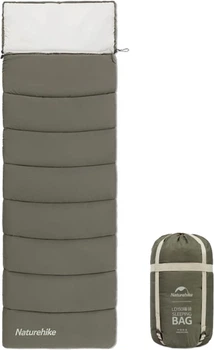Спальный мешок с капюшоном Naturehike LD350 CNK2300SD016 Темно-зеленый (6976023921810)