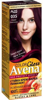 Крем-краска Acme Avena Gloss Color №035 Гранат, 133 мл