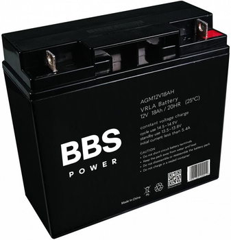 Аккумулятор BBS Power AGM12V18AH AGM VRLA 12 V 18 Ah