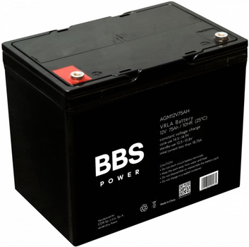 Аккумулятор BBS Power AGM12V75AH AGM VRLA 12 V 75 Ah