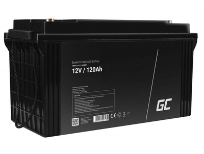 Аккумулятор Green Cell AGM 12v 120Ач (Черный) АКБ