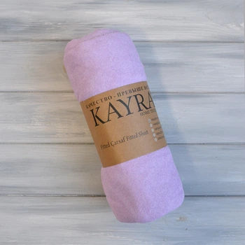 Простынь на резинке Kayra Махровое 200 x 220 +25 см Сиреневый