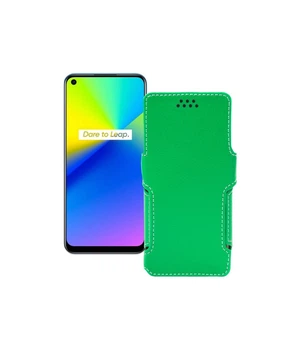 Чохол-книжка з екошкіри для телефону Realme 7i 2020 Зелений
