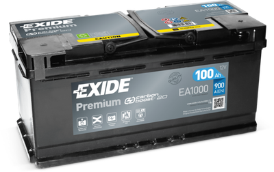 Аккумулятор EXIDE EA1000 premium 12v 100ah 900a