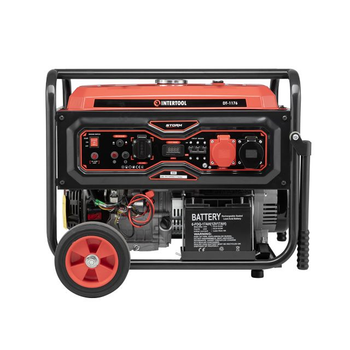 Генератор бензиновий STORM INTERTOOL DT-1176 (7/7.5 кВт, 220/380 В, електро+ручний старт, мідна обмотка)