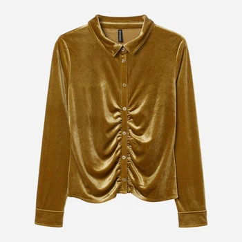 Рубашка женская H&M 061040351 XL Зеленый/Желтый (KOZ6666000335340)