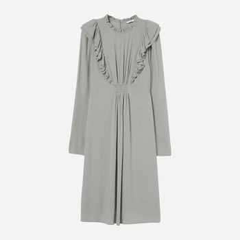 Платье для беременных миди летнее H&M 060942765 L Серое (KOZ6666000335845)