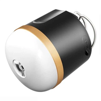 Ліхтар кемпінговий Camping Light M1 + Powerbank 7200 mAh / 5 режимів / магніт / гачок / IP65 / Type-C Black