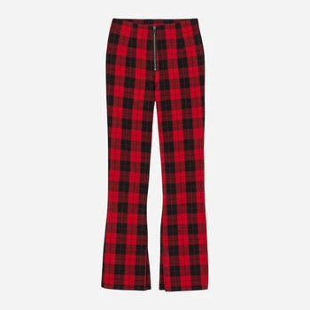 Брюки женские H&M 061028014 38 Красные с черным (6666000255693)
