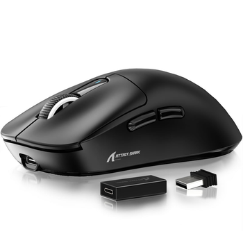 Мышь беспроводная ATTACK SHARK X3 PRO Black 4K PAW3395