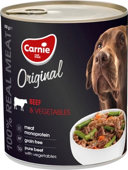 Влажный корм для собак Carnie Original Mono Protein Говядина с овощами 800 г (4820255193472)