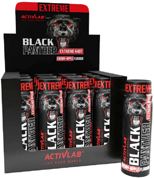 Kompleks przedtreningowy Activlab Black Panther Extreme Shot 12 x 80 ml Jabłko-wiśnia (5907368800882)