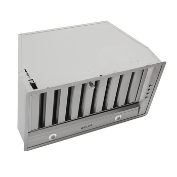 Мощная полновстраиваемая кухонная вытяжка WEILOR PPE 5265 SS 1250 LED, нержавеющая сталь, ширина 51,7 см