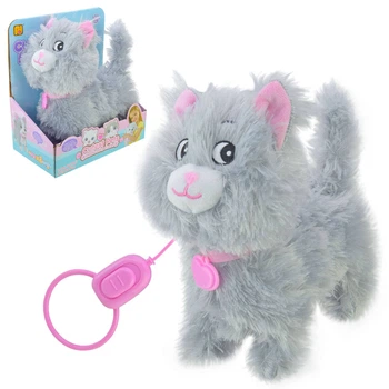Мягкая игрушка ToyCloud Котик на поводке 933-42E