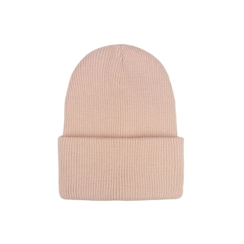Зимова шапка "Рубчик+фліс" ONE SIZE 02104 Персик Talvi