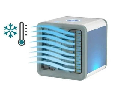 Портативный кондиционер 4в1 Rovus Arctic Air, бесшумный, белый цвет, с подсветкой, охладитель воздуха