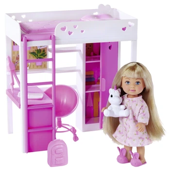 Игровой кукольный набор с аксессуарами Детская комната Evi