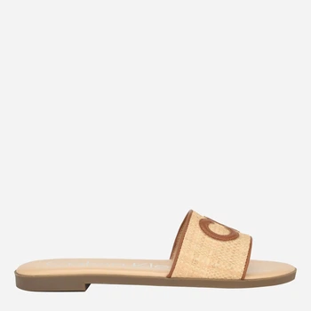 Женские шлепанцы Calvin Klein 896382744 36.5 23.5 см Бежевые (1159814521)
