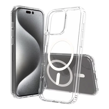 Противоударный Чехол Cosmic Acrylic MagSafe HQ for Apple iPhone 16 Pro Transparent Прозрачный