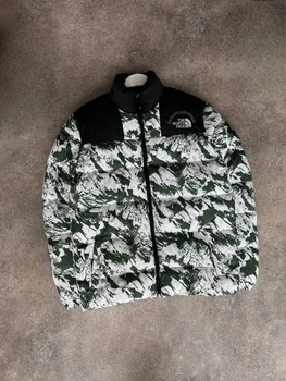Зимова чоловіча куртка The North Face S Біло-зелений (VX-83)