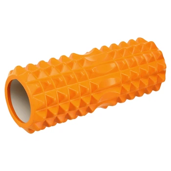 Роллер массажный для рук и ног мфр ролик Zelart Spine Roller 5847 размер 33см Orange