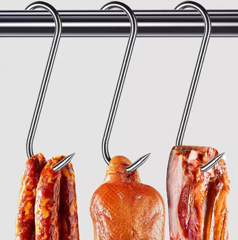 Крючки для копчения, крючки из нержавеющей стали для мяса 20 шт