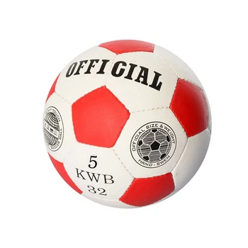 Мяч футбольный OFFICIAL 2501-1A Красный Размер 5 (32 панели)