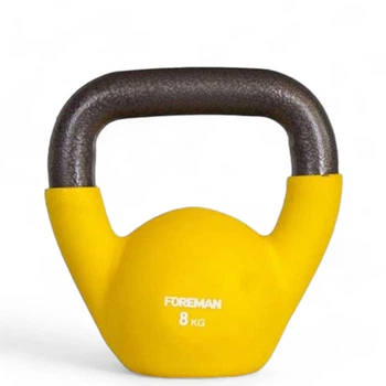 Гиря неопренова Foreman TTK, 8 кг (желтый), FM-TTK-8-YL