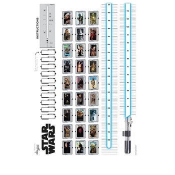 Наклейки інтер'єрні STAR WARS HEIGHT MEASURE (Зоряні війни) 100x70 см