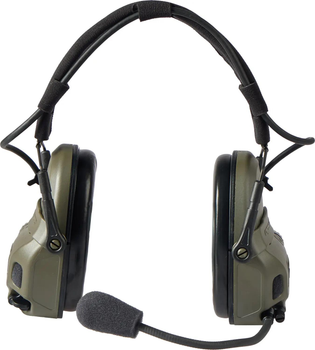 Активные наушники Ops-Core AMP Communication Headset-Connectorized. NFMI. Верхний держатель. Ranger Green