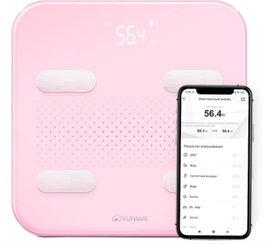 Ваги підлогові Yunmai S Smart Scale Pink (M1805CH-PNK) TT