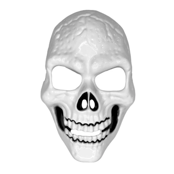 Маска Череп карнавальная белая Halloween 24-494